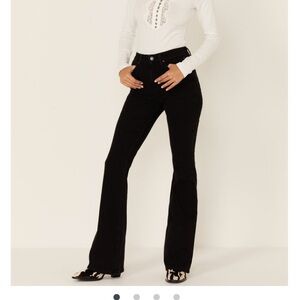 Idyllwind by Miranda Lambert mid rise Flare Jeans in Black Wash 8x32L